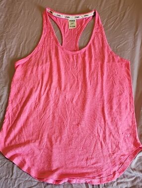 PINK Victoria's Secret Hot Pink Racerback Tank